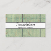 Carte De Visite Céréales de bois professionnel de menuiserie rusti (Devant)