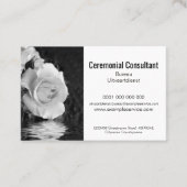 Carte De Visite Ceremonial consultancy service professional (Devant)