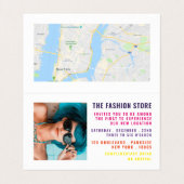 Carte De Visite Cérémonie D'Ouverture Vibrante Avec Carte/Carte ph (Intérieur déplié)