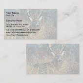 Carte De Visite Cerf à queue blanche (Devant / Derrière)