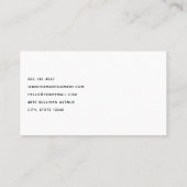 Carte De Visite Cerf avec Antlers dans une forêt ombragée (Dos)