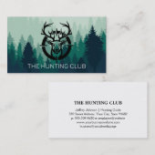 Carte De Visite Cerf dans les étendues de chasse (Devant / Derrière)