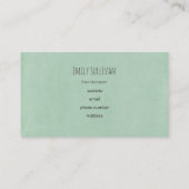 Carte De Visite Cerf De Noël Dans Un Hipster Rétro Du Chapeau Roug (Dos)