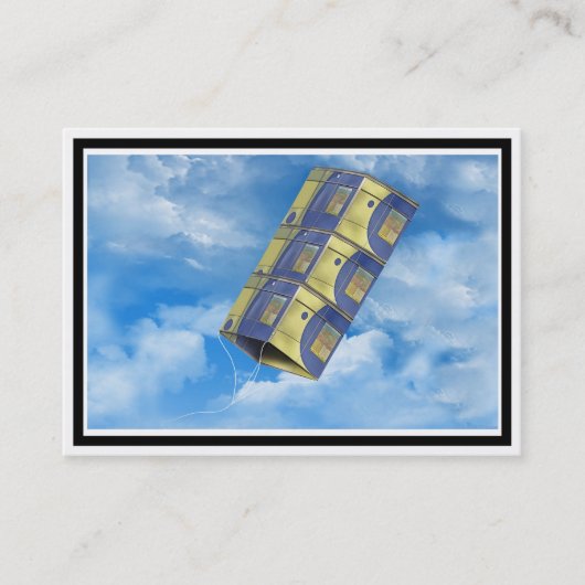 Carte De Visite Cerf-volant dans le ciel (Devant)