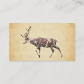 Carte De Visite Cerfs communs avec un regard sale (Dos)