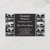 Carte De Visite Cerfs communs courants et verrat de scène (Devant)