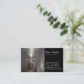 Carte De Visite Cerfs communs primitifs grunges de queue blanche (Debout devant)