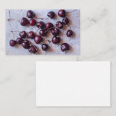 Carte De Visite Cerises (Devant / Derrière)