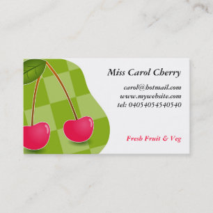 Carte De Visite Cerises