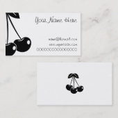 Carte De Visite Cerises (Devant / Derrière)