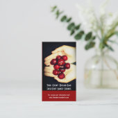 Carte De Visite Cerises fraîches ! Arboriculteurs de verger de (Debout devant)