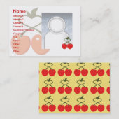 Carte De Visite Cerises - potelées (Devant / Derrière)