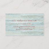 Carte De Visite Cerisier à texture de bois élégant professionnel (Dos)