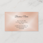 Carte De Visite Cerisier Blossom Rose Gold Grey (Dos)