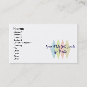 Carte De Visite Certains de mes meilleurs amis sont des touristes