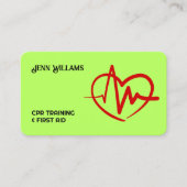 Carte De Visite Certified CPR Instructor Custom QR (Devant)