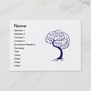 Carte De Visite Cerveau d'arbre