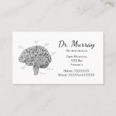 Carte De Visite Cerveau scientifique (Dos)
