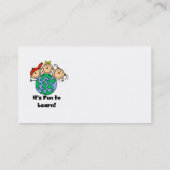 Carte De Visite C'est amusant d'apprendre (Dos)