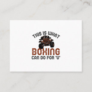 Carte De Visite c'est ce que la boxe peut faire pour vous