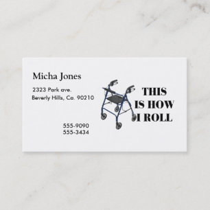 Carte De Visite C'est comment je roule le marcheur