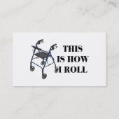 Carte De Visite C'est comment je roule le marcheur (Dos)