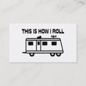 Carte De Visite C'est comment je roule Motorhome (Dos)
