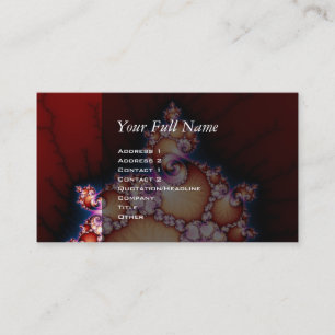 Carte De Visite C'Est Le Point - L'Art Fractal