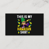 Carte De Visite C'est mon Aloha Hawaiian Shirt Pineappy Dabbing (Dos)