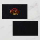 Carte De Visite C'est un cadeau de conducteur de camion diesel (Devant / Derrière)