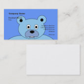 Carte De Visite C'est Un Garçon Bleu Ours (Devant / Derrière)