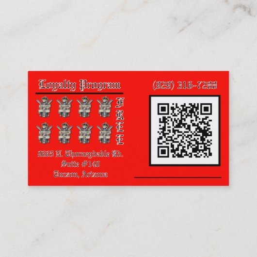 Carte De Visite C'est une habitude (Dos)