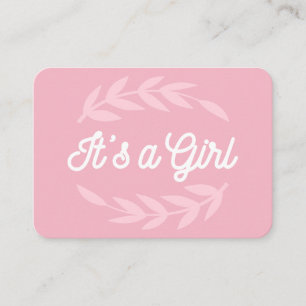 Carte De Visite C'est une typographie rétro fille