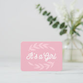 Carte De Visite C'est une typographie rétro fille (Debout devant)