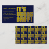 Carte De Visite C'est Vegas Baby ! (Devant / Derrière)