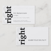 Carte De Visite C'est vrai ! (Devant / Derrière)