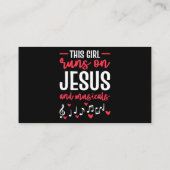 Carte De Visite Cette Fille Dirige Sur Jésus Et Théâtre Musical Po (Dos)