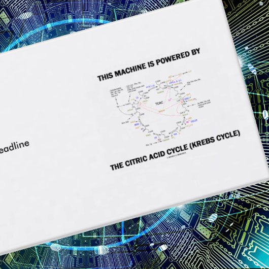 Carte De Visite Cette Machine Est Alimentée Par Le Cycle Citrique