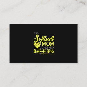 Carte De Visite Cette maman de softball adore ses filles de softba
