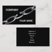 Carte De Visite Chaîne cassée (Devant / Derrière)