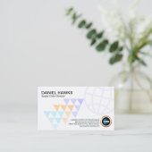 Carte De Visite Chaîne d'approvisionnements élégante de flèches (Debout devant)