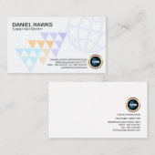 Carte De Visite Chaîne d'approvisionnements élégante de flèches (Devant / Derrière)