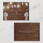 Carte De Visite Chaîne de pot Mason rustique éclaire laBrideBarefo (Devant / Derrière)