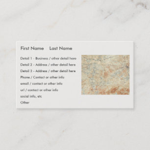 Carte De Visite Chaîne du lac Saranac (lacs inférieur, moyen et su