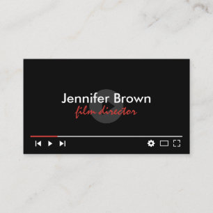 Carte De Visite Chaîne YouTube Créateur de vidéos YouTuber Monteur