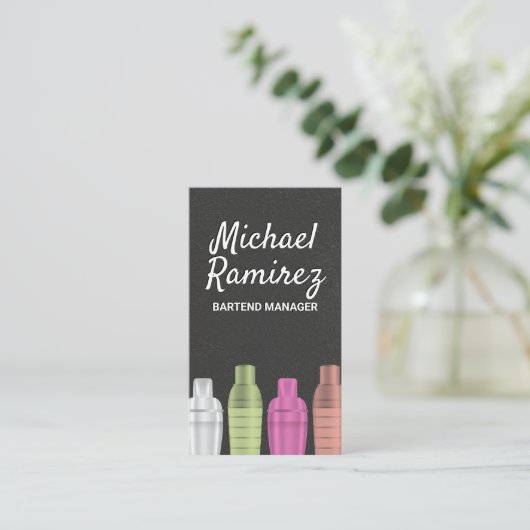 Carte De Visite Chaînes de cocktails (Debout devant)