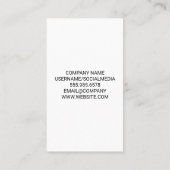 Carte De Visite Chaînes de cocktails (Dos)