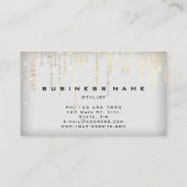 Carte De Visite Chaînes d'or gris Wedding planner (Dos)