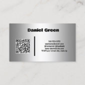 Carte De Visite Chainsaw Services Machine de jardin QR personnalis (Dos)