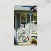 Carte De Visite Chaise à roche blanche sur porche (Dos)